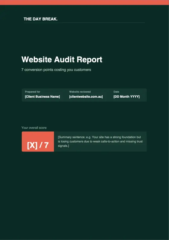 Audit report page 1